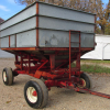 Heider Galvanized Gravity Box w/ Westendorf 12 Ton Wagon